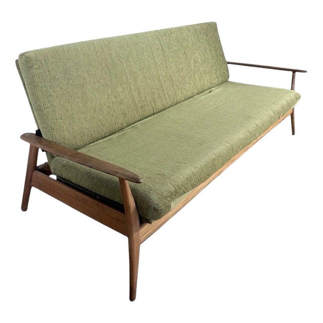 Mid-Century Danish Teak Three-Seater Daybed For Sale