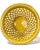 1970s Vintage Italian Yellow Ceramic Basket Weave Cachepot Planter For Sale - Image 5 of 10