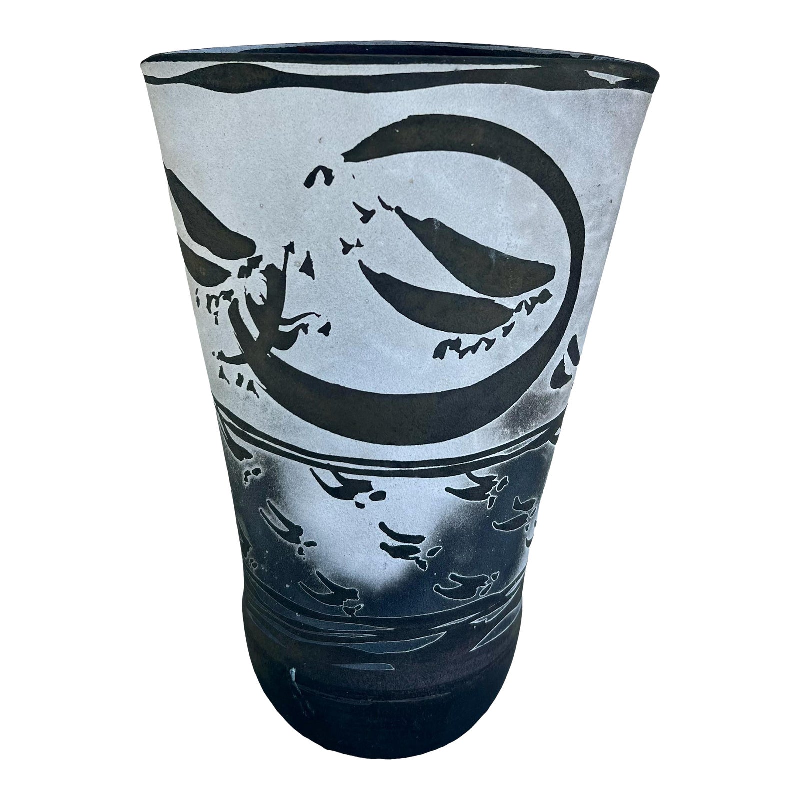 Vintage Raku Pottery Vase From California Chairish