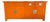 1970s 72" Finished Electric Orange 4 Door 4 Drawer Henredon Vintage Buffet For Sale
