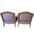 Vintage French Country Bergère Chairs in Red and Blue Houndstooth, a Pair For Sale - Image 9 of 11