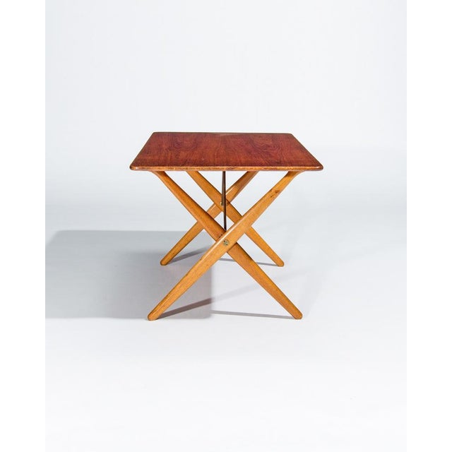 Vintage Coffee Table in Teak and Oak by Hans J. Wegner, 1950s For Sale - Image 3 of 8
