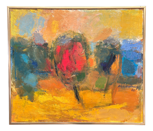 Dick Wästberg, Composition, 1972, Oil on Canvas, Framed