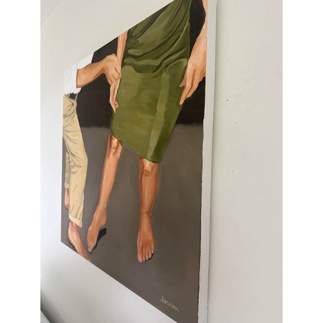 Figurative "Dancing in Bare Feet" Modern Oil Painting, by Jennifer Hohlfelder For Sale - Image 3 of 8