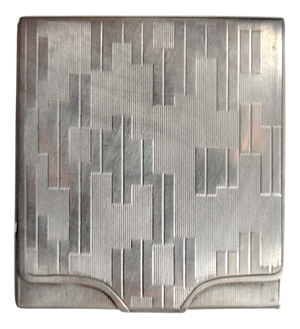 Art Deco Matchbook in 800 Silver, 1910s