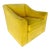 1980s Vintage Upholstered Yellow Club Chair For Sale