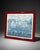 Framed sailboat harbor artwork after Michel Delacroix, France, dated 1991. The piece features a charming nautical...