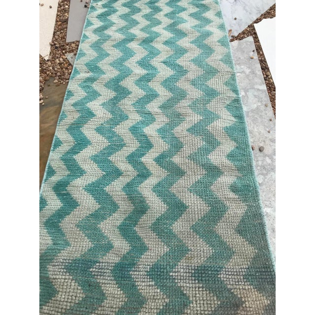 Tribal Hand Made Vintage Tribal Turkish Runner- 1′10″ × 7′9″ For Sale - Image 3 of 5