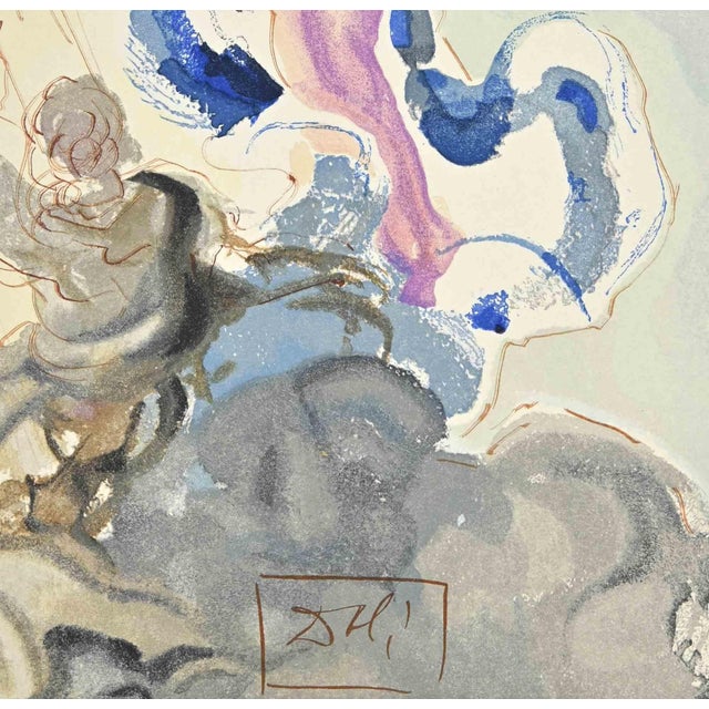 The Song of the Wise Spirits - "The Divine Comedy" - Song 3 - Paradise is a woodcut print realized in 1963 for a series...