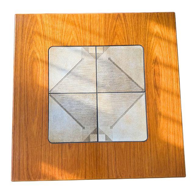 Mid-Century Modern Late 1970s Danish, Gangsø Møbler, Teak Side Table - Made in Denmark For Sale - Image 3 of 18