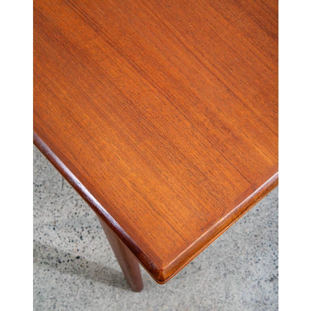 Wood 1960s Mid Century Danish Modern Dining Table Denmark Teak Wood Extension Draw Leaf Nm For Sale - Image 7 of 12