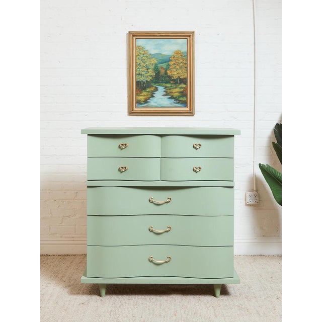 Mid-Century Modern Mint Vintage 1960’s Highboy For Sale - Image 3 of 11