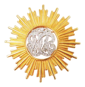 Vintage Signed Monet "Burst" Rhinestone Brooch