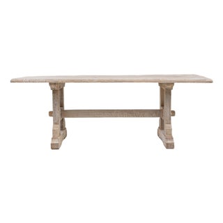 Mid 20th Century France Tan Wood Dining Table For Sale