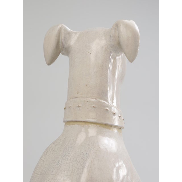 Vintage Italian Whippet Sculpture For Sale - Image 10 of 15