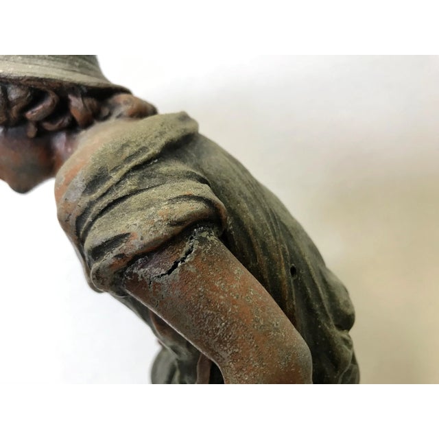 Replica of 19th Century French Artist Auguste Moreau's Sculpture Signed 'Pêcheur' For Sale - Image 9 of 13