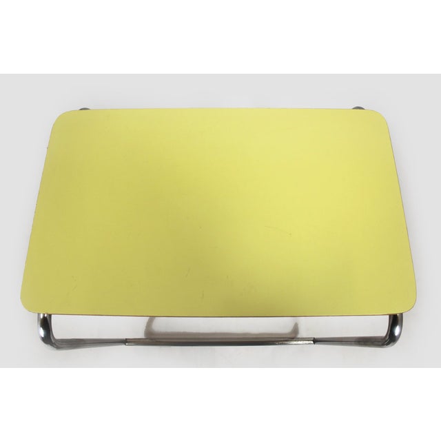 Bauhaus Bauhaus Tubular Steel Side Table, Czechoslovakia, 1940s For Sale - Image 3 of 16