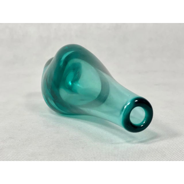 Glass Art Glass Vase attributed to Miloslav Klinger for Železný Brod, 1960s For Sale - Image 7 of 8