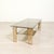 Rectangular Coffee Table in Metal and Smoked Glass, 1970s For Sale - Image 4 of 18