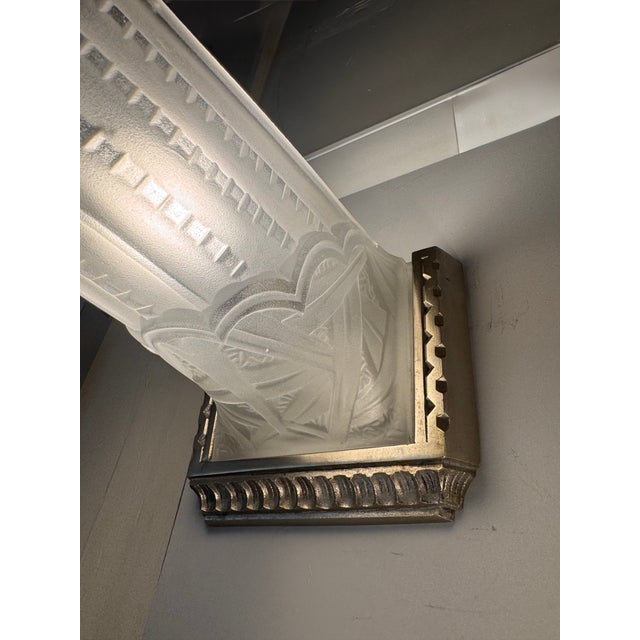 Art Deco Pirogues Wall Lights from Val Saint Lambert, 1930, Set of 2 For Sale - Image 11 of 18