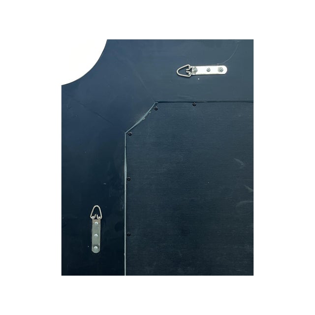 Ethan Scalloped Mirror Navy For Sale - Image 9 of 11