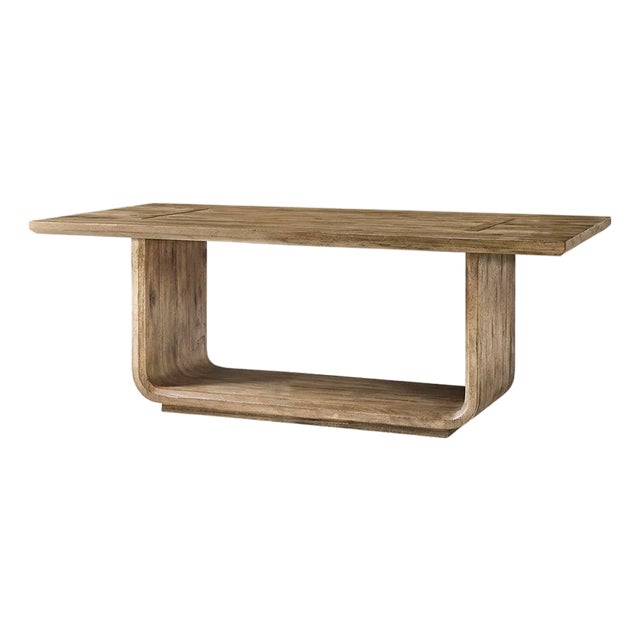 86" Rustic Modern Wood Dining Table For Sale