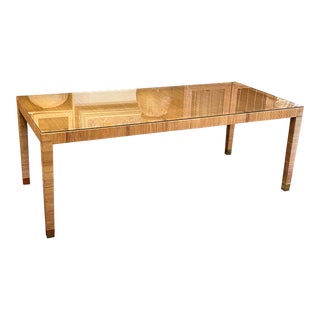 Serena & Lily Balboa Rattan Dining Table For Sale