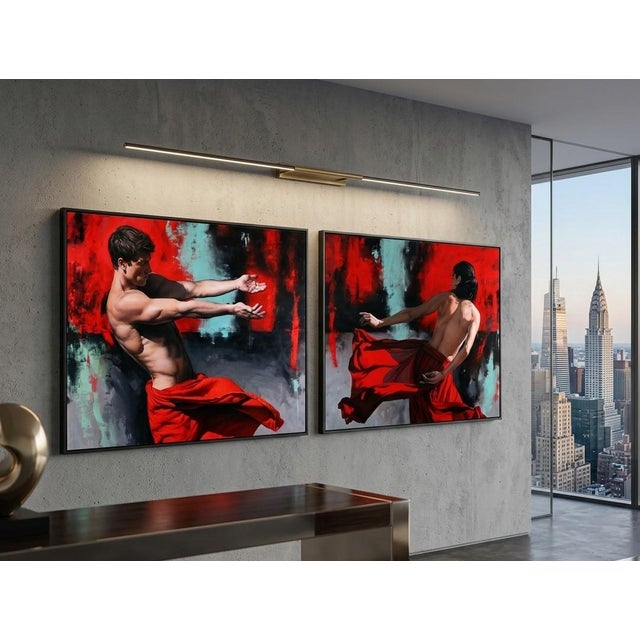 Filippo Manfroni, I'll Be There 2, Oil on Canvas For Sale - Image 3 of 4