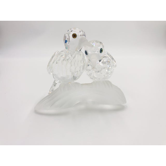 This listing is for a lovely Swarovski Crystal "Turtle Doves" figurine, the 1989 SCS Annual members only figurine, MIB....