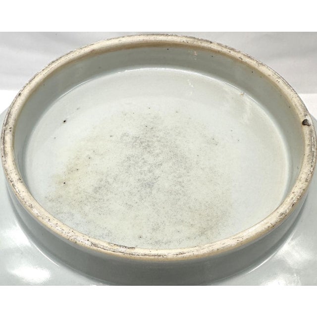 18th C. Qianlong Chinese Export Famille Rose Gilt 12 Inch Punch Bowl, Antique Qing Dynasty Chinoiserie Porcelain Centerpiece, Mandarin Palette For Sale - Image 17 of 18