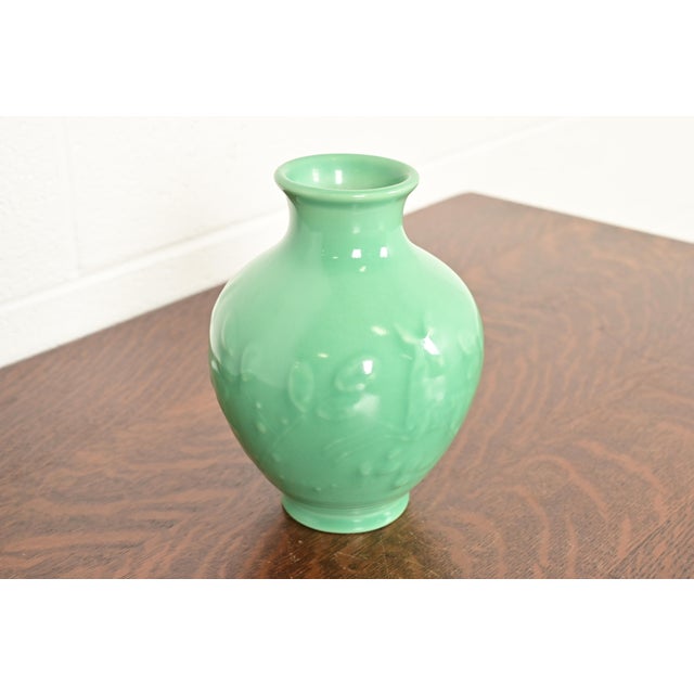 Rookwood Pottery Rookwood Pottery Arts & Crafts Glazed Ceramic Art Pottery Vase, 1933 For Sale - Image 4 of 9