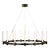 Ian K. Fowler for Visual Comfort Signature Mafra XL Chandelier in Bronze with White Glass For Sale