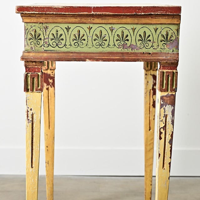 Italian 18th Century Painted Console Table For Sale - Image 9 of 13