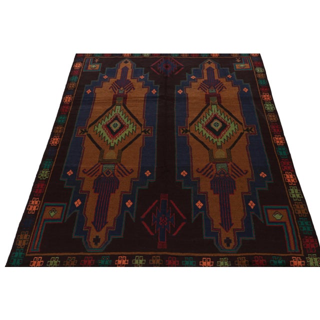 Tribal Rug & Kilim’s Baluch Tribal Rug With Colorful Geometric Patterns For Sale - Image 3 of 7