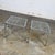 Hollywood Regency Chrome & Glass Square End Tables Brass Details a Pair Style of Maison Jansen For Sale - Image 14 of 16