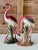 Mid-20th Century Ceramic Coastal Flamingo Figurines – Set of Two For Sale - Image 9 of 12