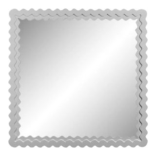 Fleur Home Carnival Chaos Square Mirror in Graytint, 48x48 For Sale