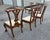 Set of 6 Carved Chippendale Style Dining Chairs. These are in fabulous vintage condition with original fabric cloth seats...
