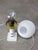 Gray Vintage Italian Table Lamp in Brass and Marble, 1960s For Sale - Image 8 of 10
