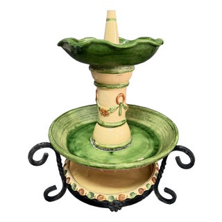 Ceramic Fountain from Hermanos Morillo, 1970s, Set of 3 For Sale