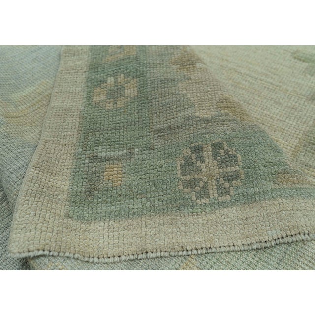 Textile Turkish Oushak Rug 12'4" x 15'5" #0102 For Sale - Image 7 of 8