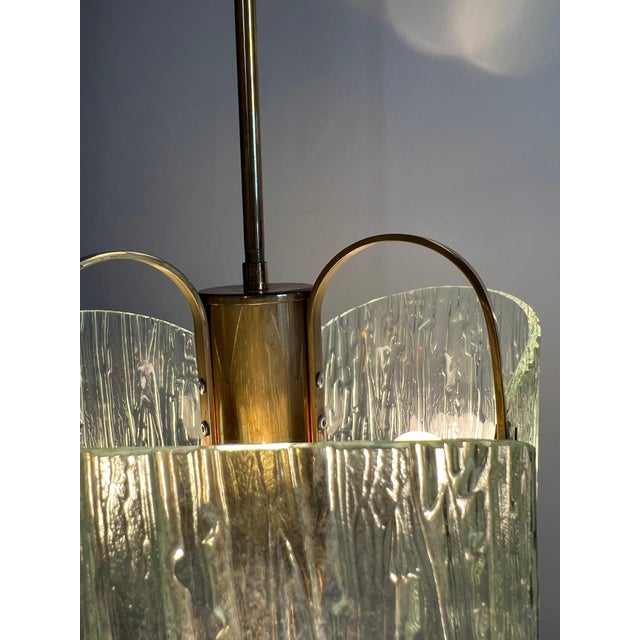 Metal Italian Chandelier from Erco, 1970 For Sale - Image 7 of 17