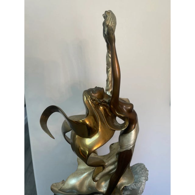"Polena" Bronze Sculpture by Angelo Basso For Sale In New York - Image 6 of 10