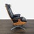 Vintage Heywood-Wakefield Mid Century Modern Black Leather Lounge Chair & Ottoman For Sale In San Francisco - Image 6 of 18