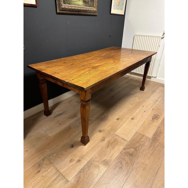 Colonial Farmhouse Table, 1890s For Sale - Image 4 of 13
