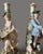 Early 20th Century Antique Rococo Porcelain Figural Candlesticks from Sitzendorf, 1900, Set of 2 For Sale - Image 5 of 10
