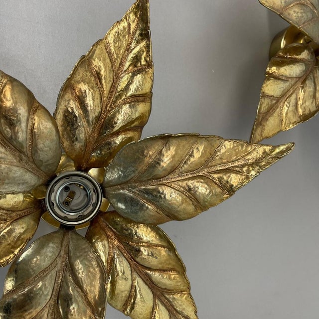 Brutalist Brass and Metal Wall Light from Willy Daro, 1970s, Set of 2 For Sale - Image 12 of 18