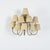 Gold Brass 9-Arm Wall Light, France, 1950s For Sale - Image 8 of 17