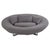 Oval DS-152 Lounge Sofa in Grey Bouclé Fabric from de Sede For Sale - Image 6 of 7