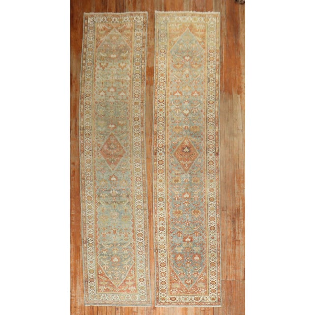Antique Zabihi Collection Persian Runners - A Pair - 2'10" x 12'10" For Sale In New York - Image 6 of 9